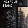 Infire Incyrcle Caminetto a bioetanolo con staffa 2 kW Nero