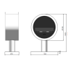 Infire Incyrcle Caminetto a bioetanolo con staffa 2 kW Nero