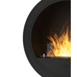Infire Incyrcle Lareira de Bioetanol com Suporte 2 kW Preto