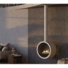 Infire Incyrcle Caminetto a Bioetanolo Sospeso 2 kW Bianco con Vetro