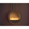 Cheminée au bioéthanol Infire Incyrcle suspendue 2 kW Noir avec vitre