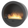Cheminée au bioéthanol Infire Incyrcle suspendue 2 kW Noir avec vitre