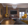 Infire Incyrcle Caminetto a Bioetanolo Sospeso 2 kW Nero con Vetro