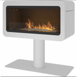 Infire Incyrcle Bioethanol-Kamin mit Halterung 2 kW Weiß