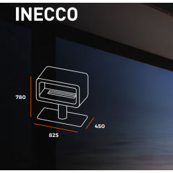 Chimenea de Bioetanol Infire Inecco con Soporte 2 kW Negro