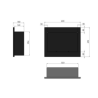 SIMPLEfire Frame 600 Bioethanol Fireplace Black with 1 Window