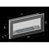 SIMPLEfire Frame 600 Bioethanol Kamin schwarz mit 1 Fenster