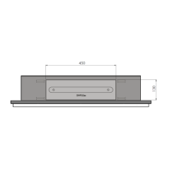 SIMPLEfire Frame 900 Bioethanol Lareira Preto com 1 Janela