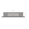 SIMPLEfire Frame 900 Bioethanol Kamin schwarz mit 1 Fenster