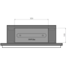 SIMPLEfire Frame 550 Chimenea de Bioetanol Negro con 1 Ventana
