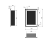 SIMPLEfire Frame 550 Stainless Steel Bioethanol Fireplace with 1 pane of glass