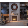 SIMPLEfire Portal 1 white bioethanol fireplace with 1 pane of glass