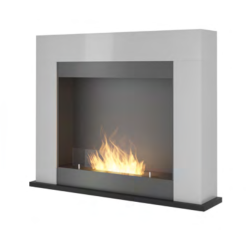 SIMPLEfire Portal1 Caminetto a Bioetanolo Bianco con 1 Finestra