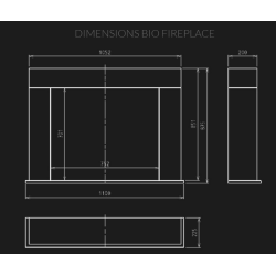 SIMPLEfire Portal1 Bioethanol-Kamin weiß mit 1 Fenster