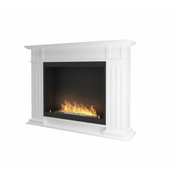 Cheminée au bioéthanol Infire  Inportal1 blanc avec 1 vitre