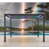 Elektrische bioklimatische Pergola Aluminium LED-Streifen 12m2