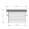 Abri de jardin Habrita Thermabri en bois massif 15,14 m2 avec toit en acier