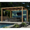 Pergola autoportée en bois brut Santaner 500x400cm 20m2