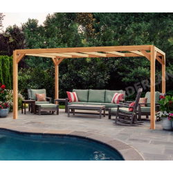 Pergolato autoportante in legno grezzo Alicante 600x300cm 18m2