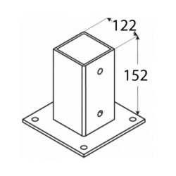 Pergolado independente em madeira bruta Alicante 600x300cm 18m2