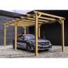 Garagem de madeira para carros 5x3m Badajoz 15m2 Maderland