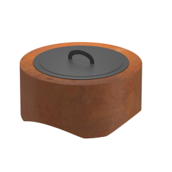 Round Corten Steel Fire Bowl 70 cm Infire