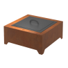 Braséro en Acier Square Corten 70cm Infire
