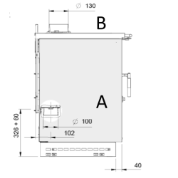 Kaminofen La Nordica Venezia Inox 8kW