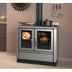 Estufa de leña La Nordica Venezia Black 8kW
