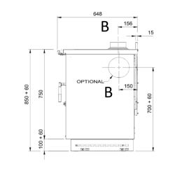 Stufa a legna La Nordica Venezia Black 8kW