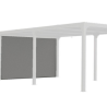 Toldo lateral cortina Pérgola Bioclimática Habrita 3.6m