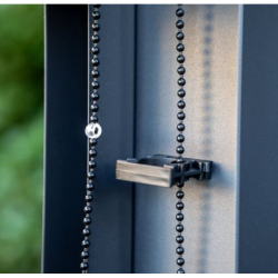 Toldo lateral cortina Pérgola Bioclimática Habrita 3.6m