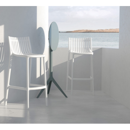 4er-Set Ibiza Counter High Hocker weiß Vondom