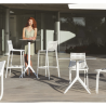 Set of 4 Ibiza Counter High Stools white Vondom