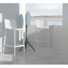 Set mit 4 Barhockern Ibiza Bar Black Vondom
