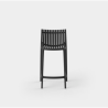Set di 4 sgabelli da bar Ibiza Bar Nero Vondom