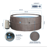 NetSpa VITA PREMIUM 6-seater portable spa with furniture