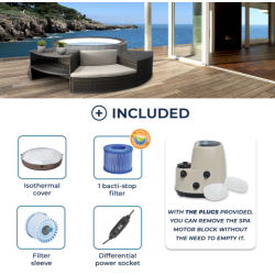 NetSpa VITA PREMIUM spa portatile a 6 posti con mobili