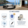 Spa portátil NetSpa VITA PREMIUM de 6 lugares com mobiliário