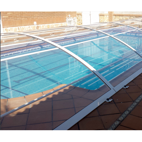 Abri de Piscine Bas Lanzarote Abrisol amovible 10.8x6.7m