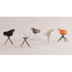 Lot de 2 Fauteuils Pivotants Iincasso Blanc Vondom