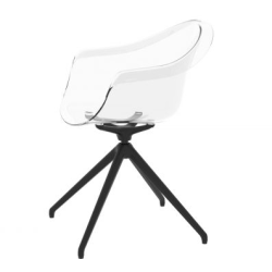 Set de 2 sillas giratorias Incasso Cristal Vondom