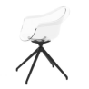 Set de 2 sillas giratorias Incasso Cristal Vondom
