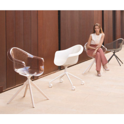 Conjunto de 2 sillones giratorios Incasso Amber Vondom