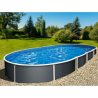 Azuro Oval Pool 5,5x3,7x1,2 Filtro a sabbia autoportante o interrato