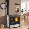 Fogão a lenha La Nordica Rosa Sinistra Reverso 9kW pedra natural