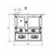 Cuisinière à bois La Nordica Rosa Sinistra Reverse 9kW pierre naturelle