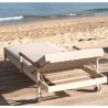 Loungue Tumbona Hamptons Silla de Aluminio Crudo Vondom