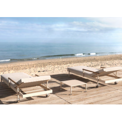 Loungue Sonnenliege Hamptons Ecru Aluminium Stuhl Vondom