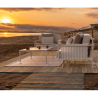 Hamptons Poltrona Lounge Ecru Aluminium Vondom